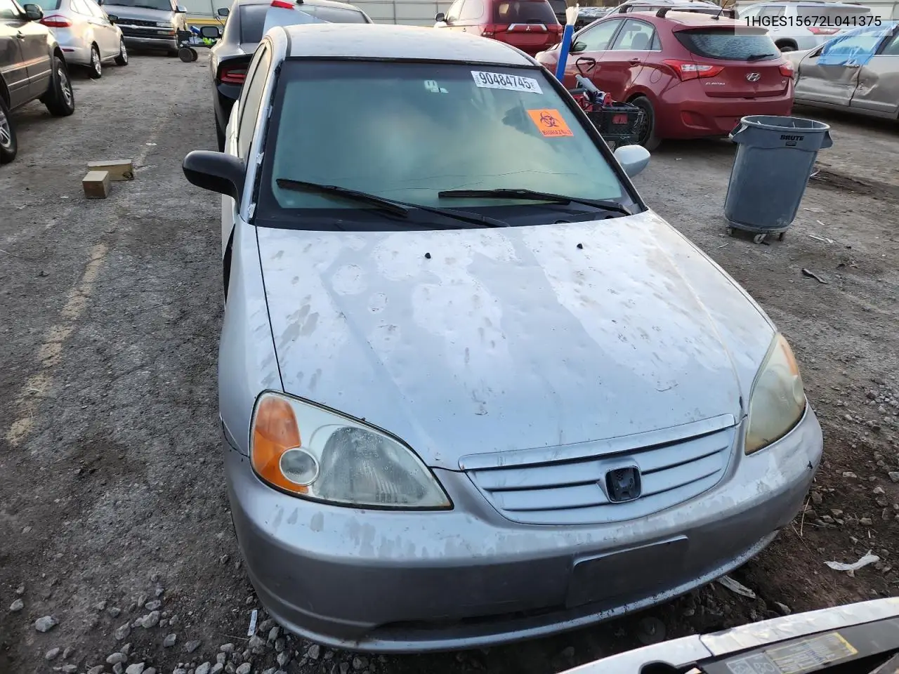 1HGES15672L041375 2002 Honda Civic Lx