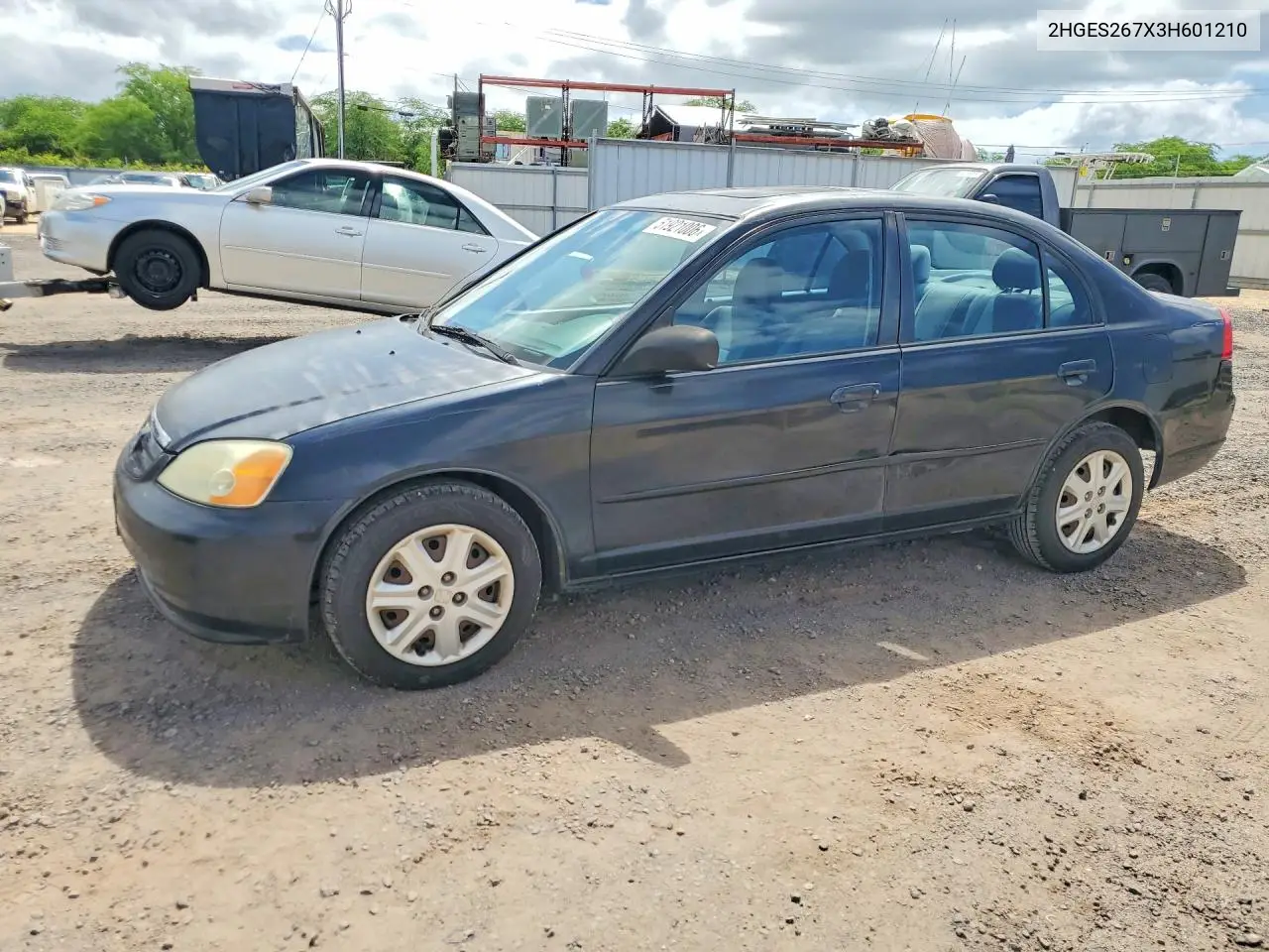 2003 Honda Civic Ex VIN: 2HGES267X3H601210 Lot: 51921006