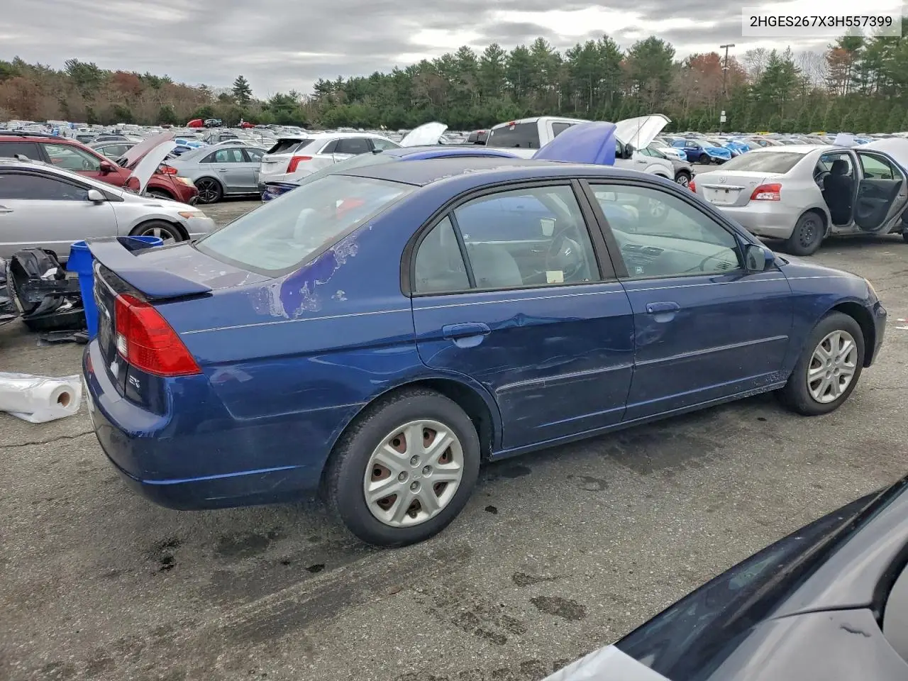 2HGES267X3H557399 2003 Honda Civic Ex
