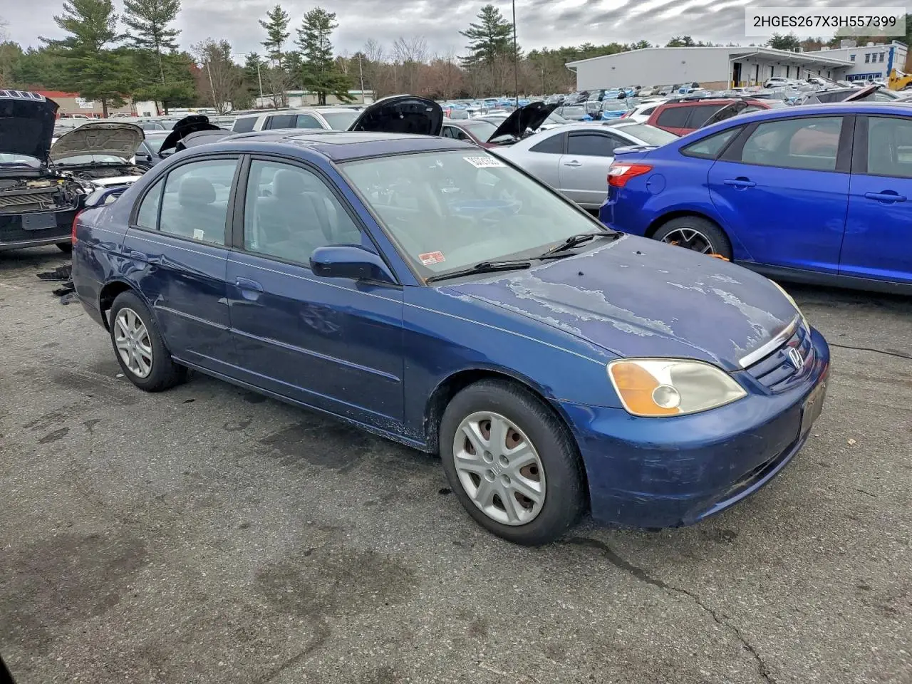 2HGES267X3H557399 2003 Honda Civic Ex