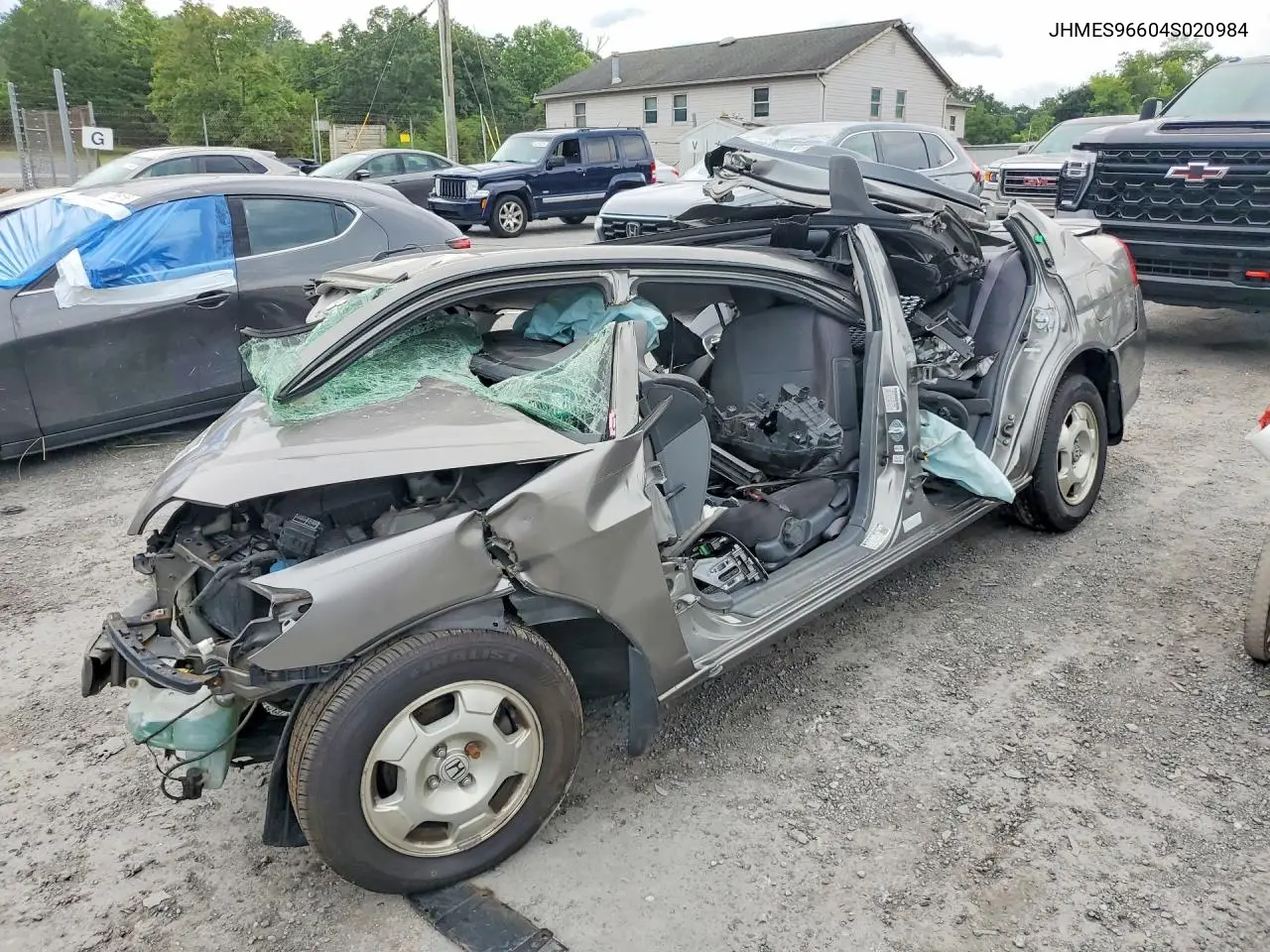 2004 Honda Civic Hybrid VIN: JHMES96604S020984 Lot: 61791276