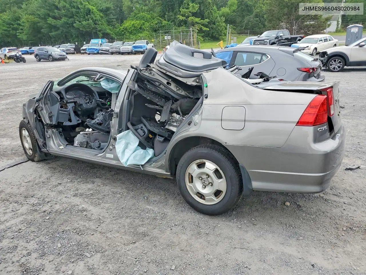 2004 Honda Civic Hybrid VIN: JHMES96604S020984 Lot: 61791276