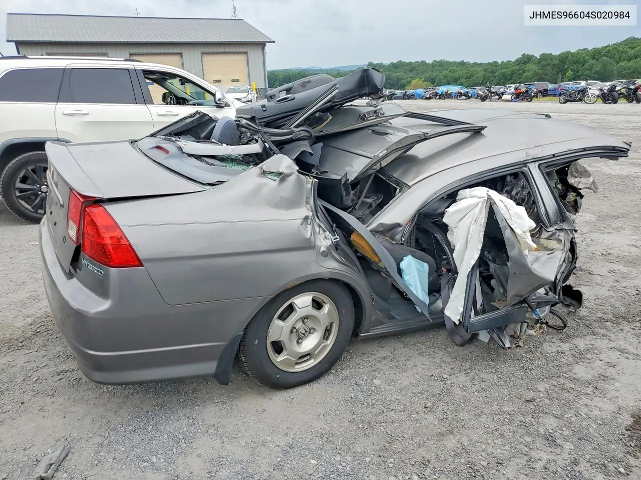 2004 Honda Civic Hybrid VIN: JHMES96604S020984 Lot: 61791276