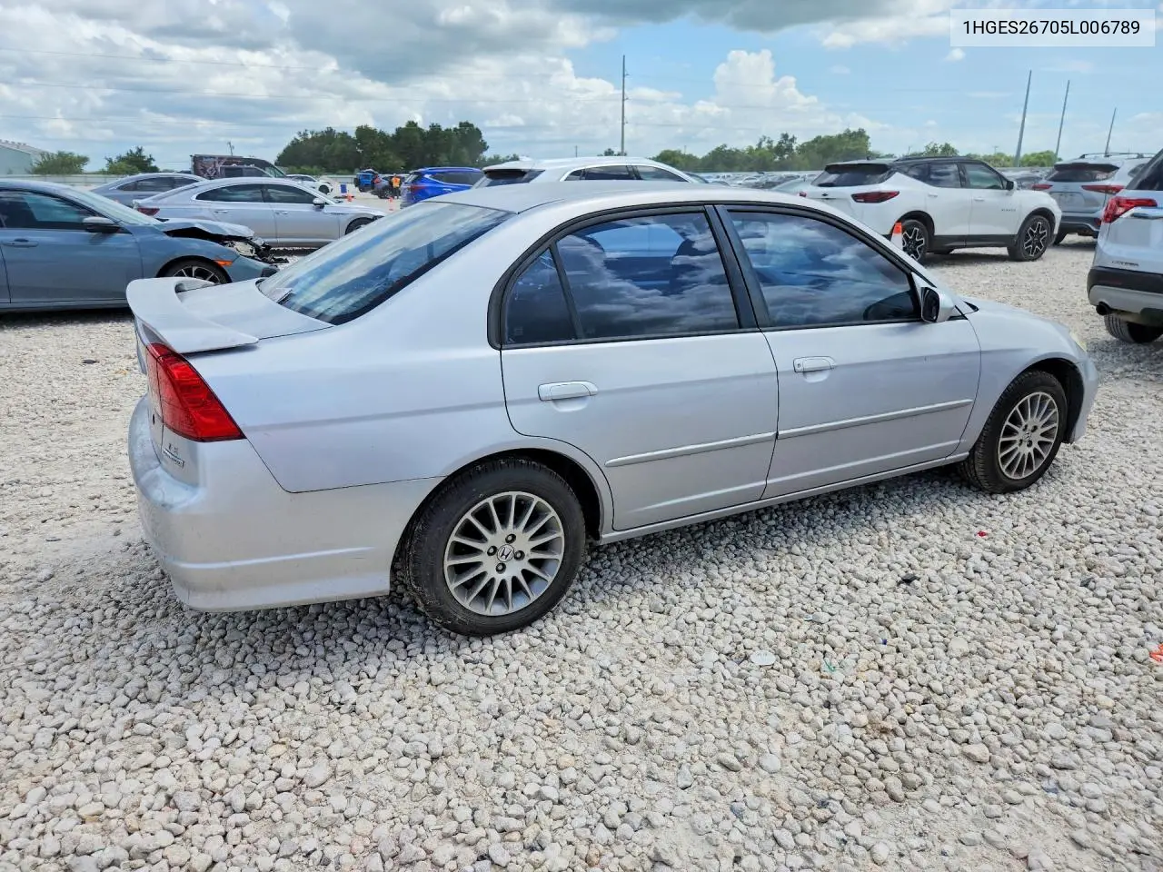 1HGES26705L006789 2005 Honda Civic Ex