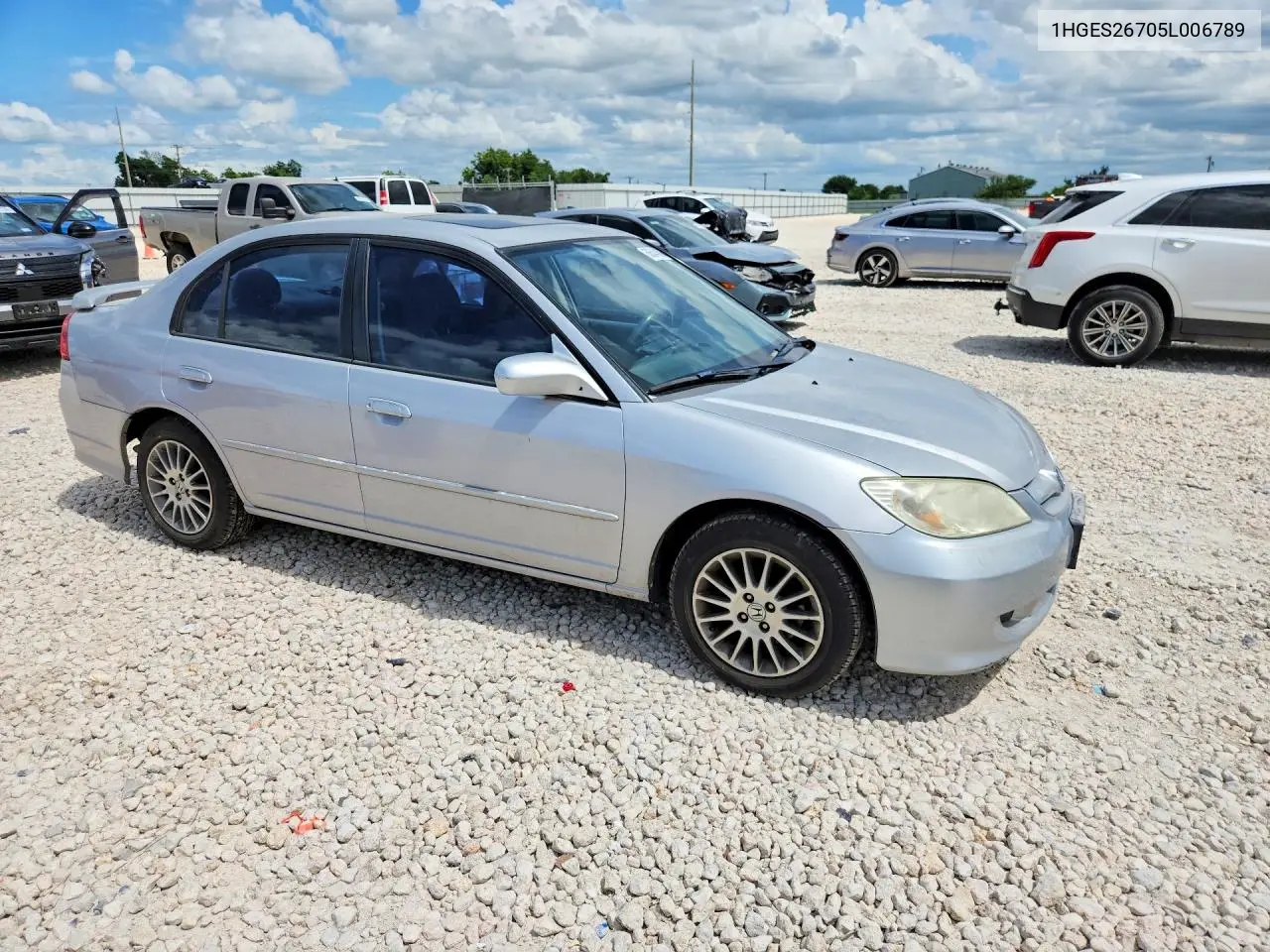 1HGES26705L006789 2005 Honda Civic Ex