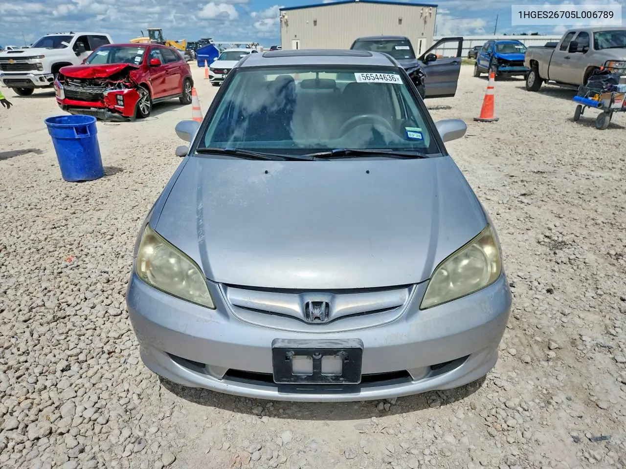 1HGES26705L006789 2005 Honda Civic Ex
