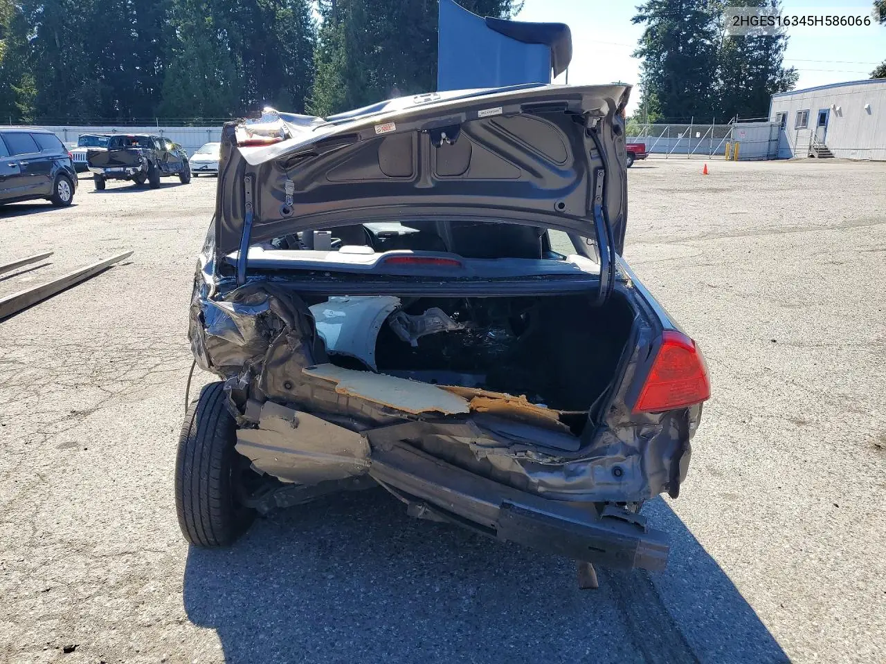 2HGES16345H586066 2005 Honda Civic Dx Vp