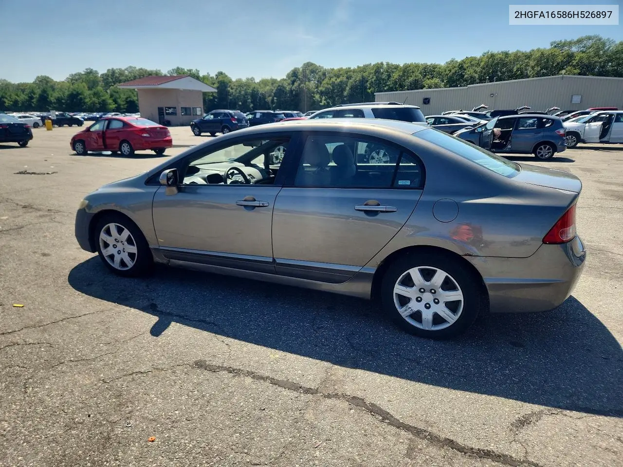 2006 Honda Civic Lx VIN: 2HGFA16586H526897 Lot: 61199226