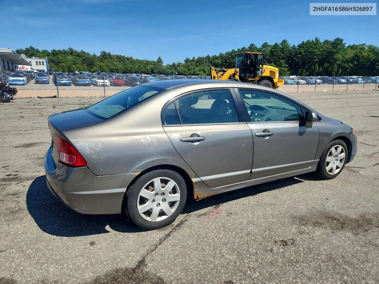 2006 Honda Civic Lx VIN: 2HGFA16586H526897 Lot: 61199226