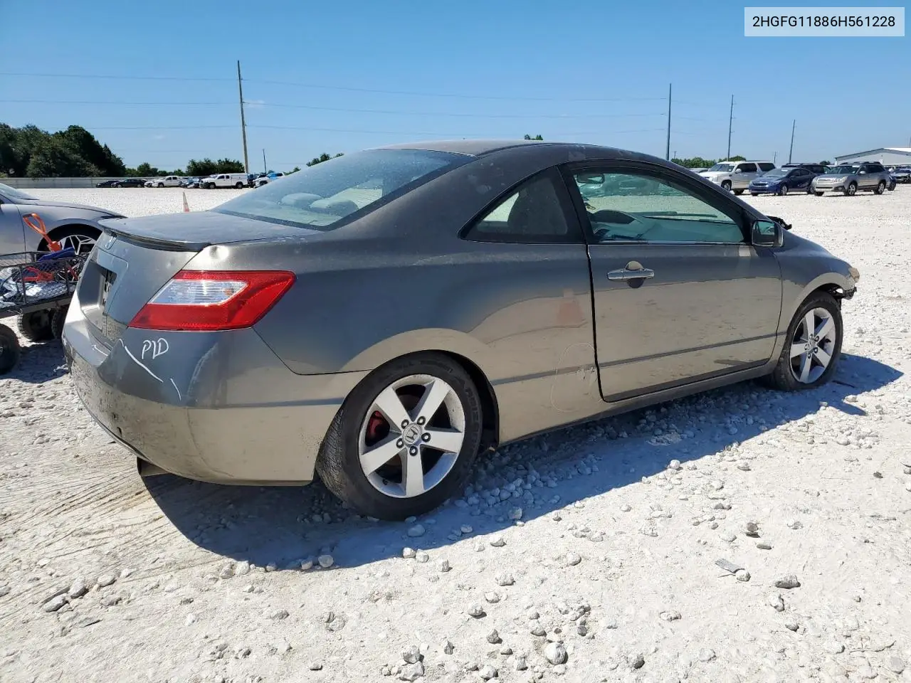 2HGFG11886H561228 2006 Honda Civic Ex