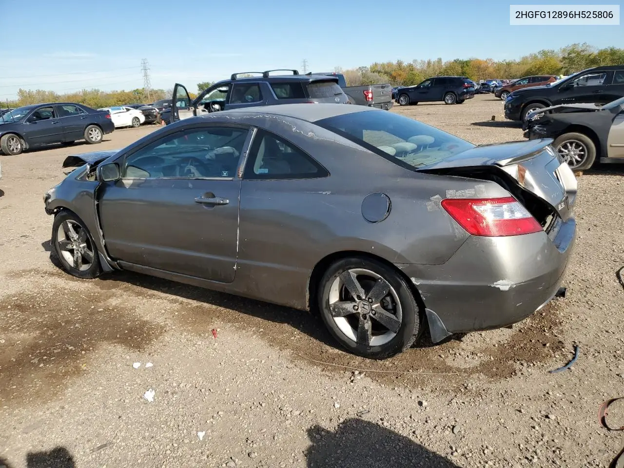 2HGFG12896H525806 2006 Honda Civic Ex
