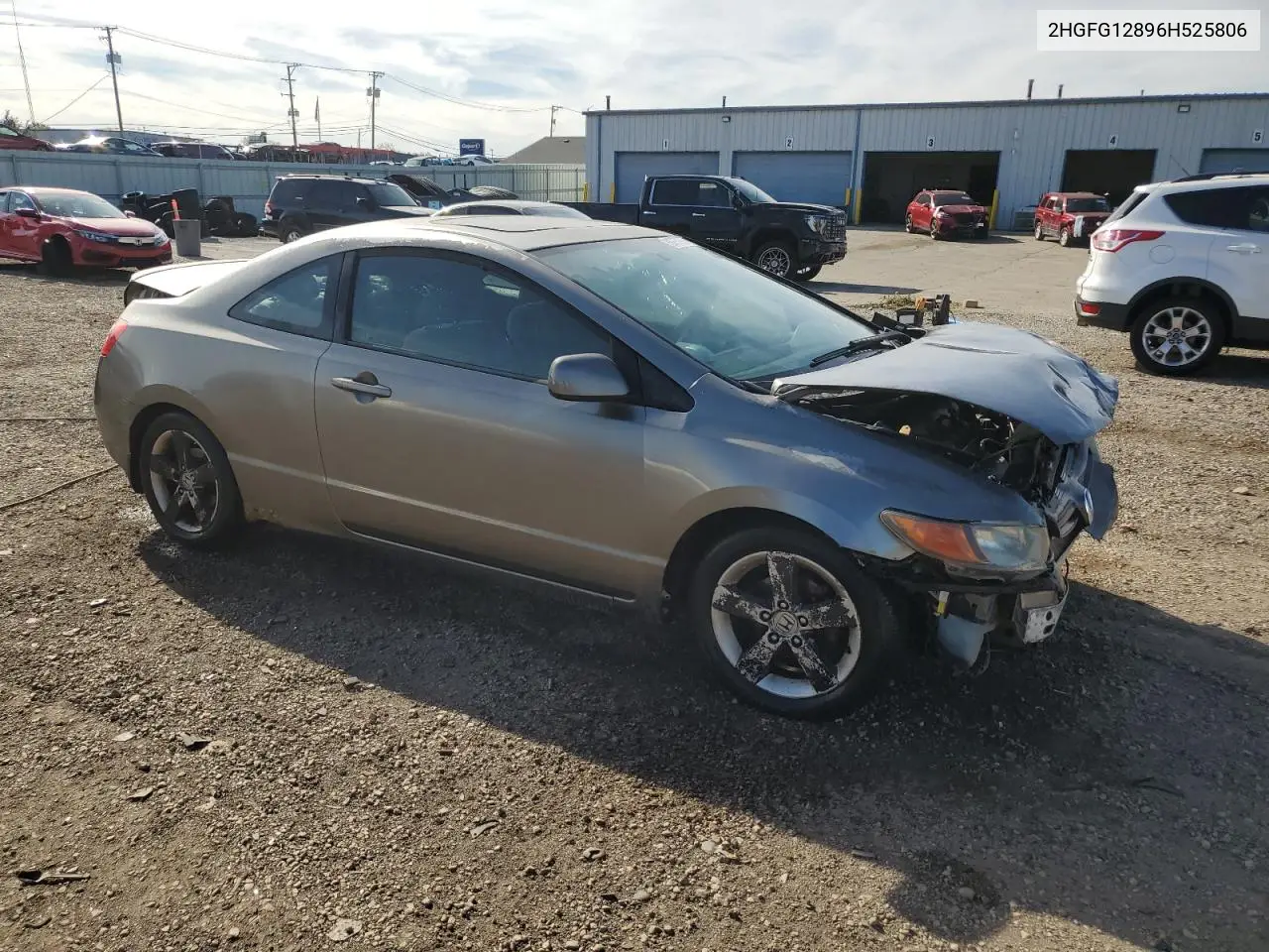 2HGFG12896H525806 2006 Honda Civic Ex
