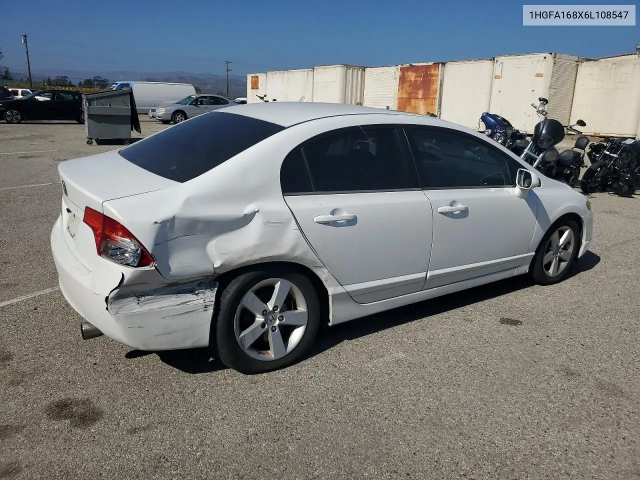 1HGFA168X6L108547 2006 Honda Civic Ex