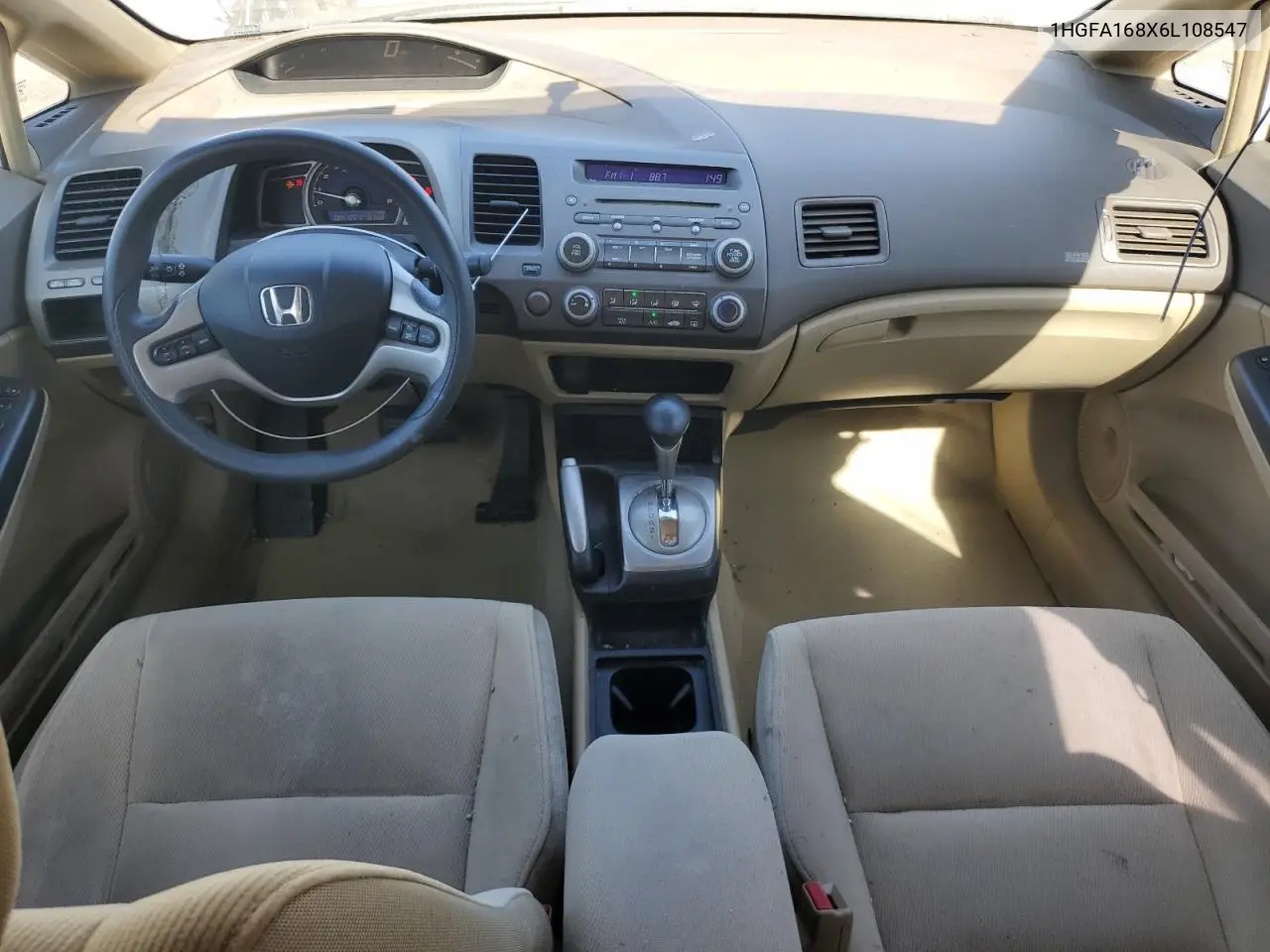 1HGFA168X6L108547 2006 Honda Civic Ex