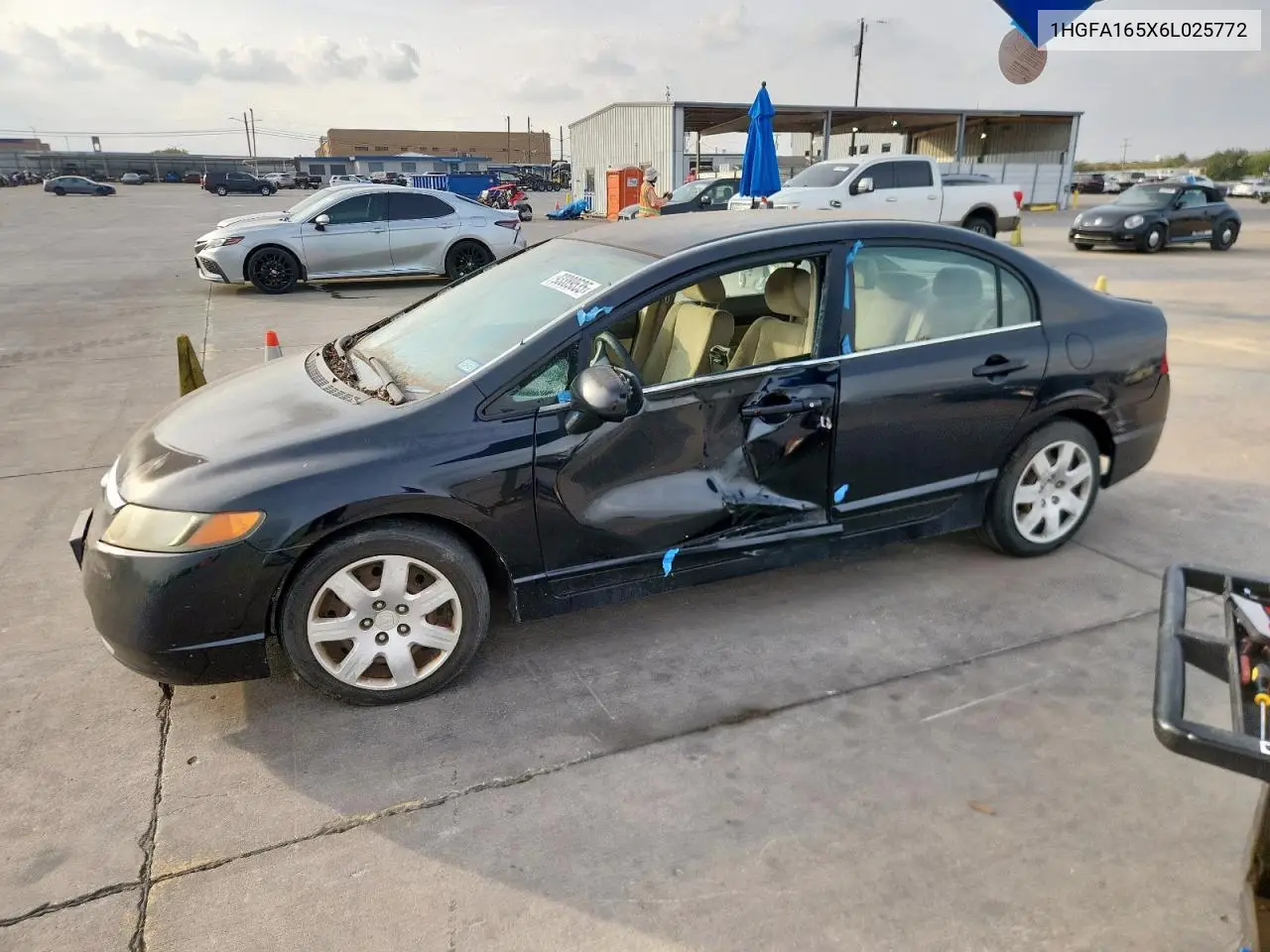 1HGFA165X6L025772 2006 Honda Civic Lx