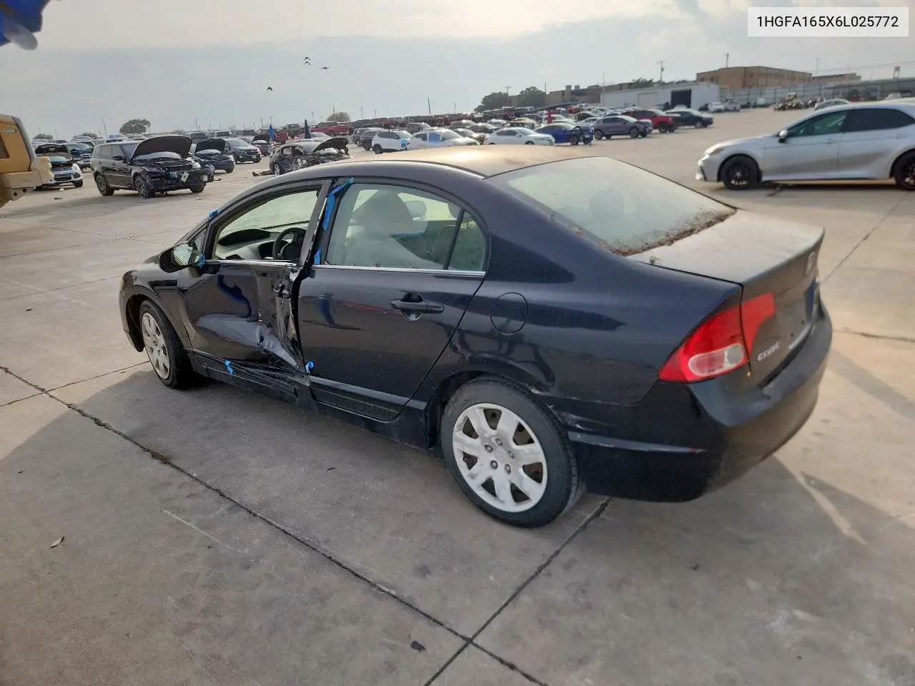1HGFA165X6L025772 2006 Honda Civic Lx