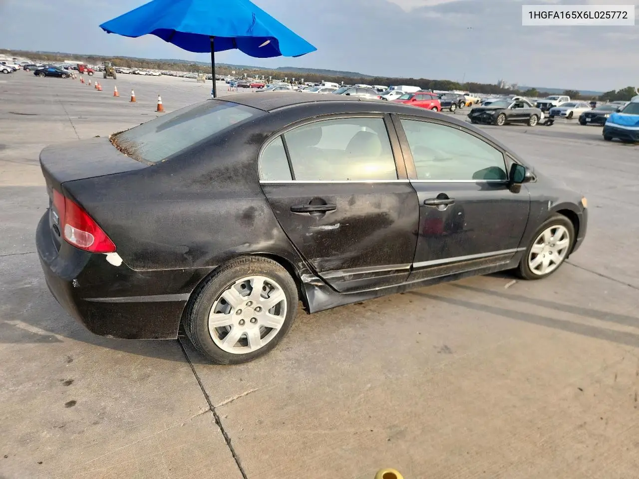 1HGFA165X6L025772 2006 Honda Civic Lx