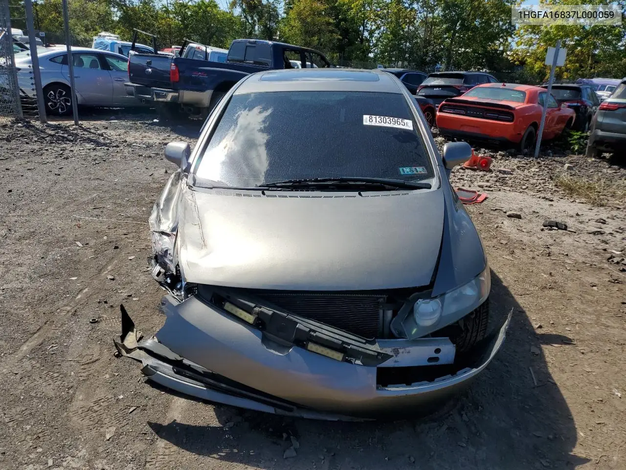 1HGFA16837L000059 2007 Honda Civic Ex
