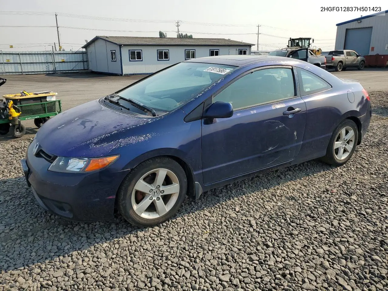 2007 Honda Civic Ex VIN: 2HGFG12837H501423 Lot: 61817586