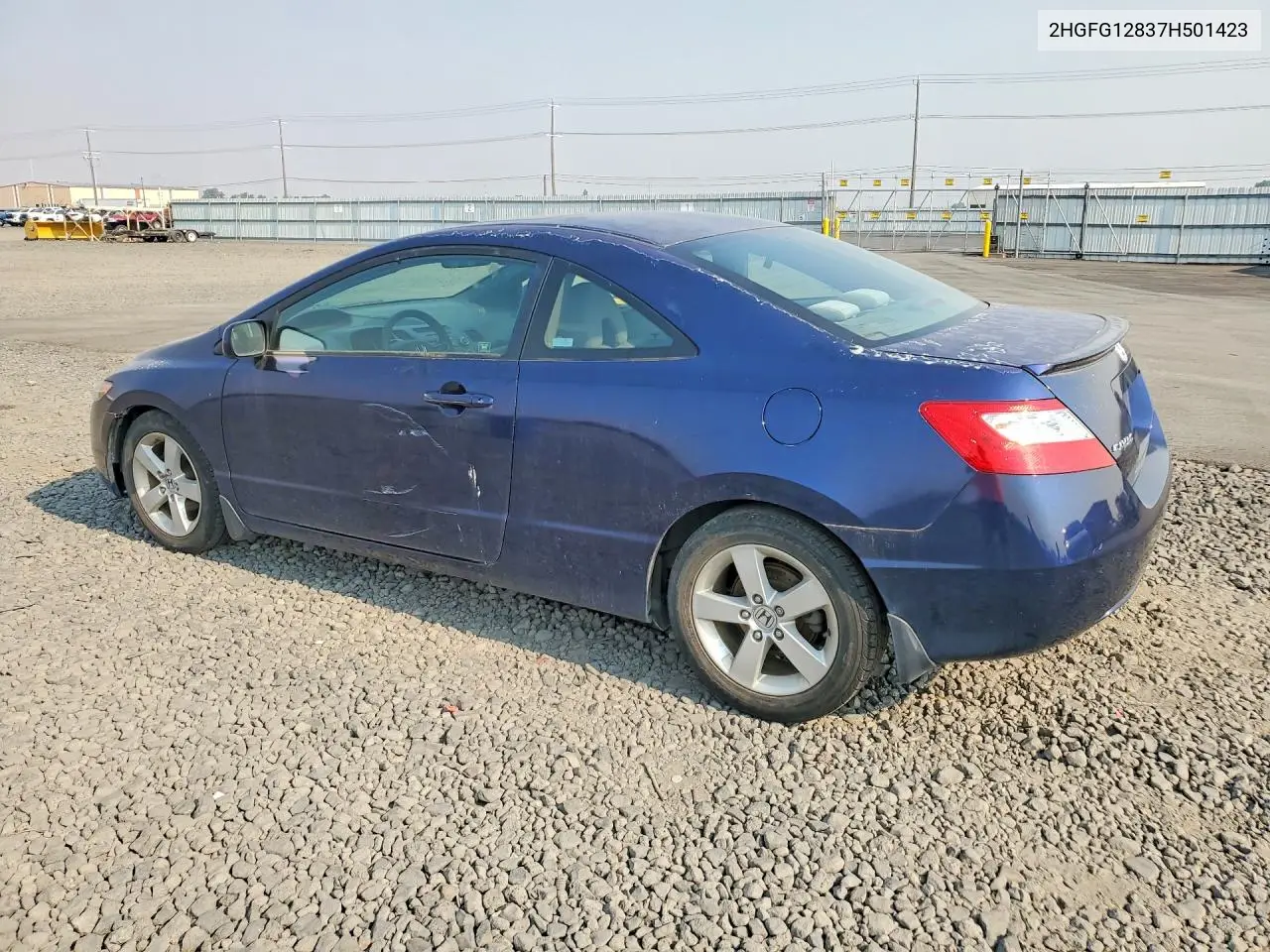 2007 Honda Civic Ex VIN: 2HGFG12837H501423 Lot: 61817586