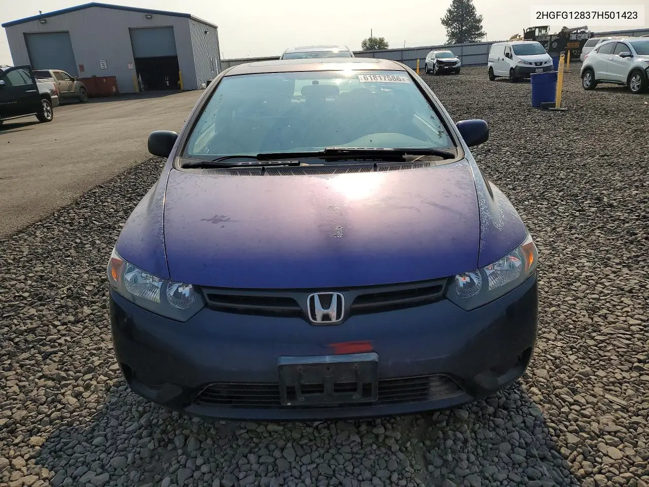 2007 Honda Civic Ex VIN: 2HGFG12837H501423 Lot: 61817586