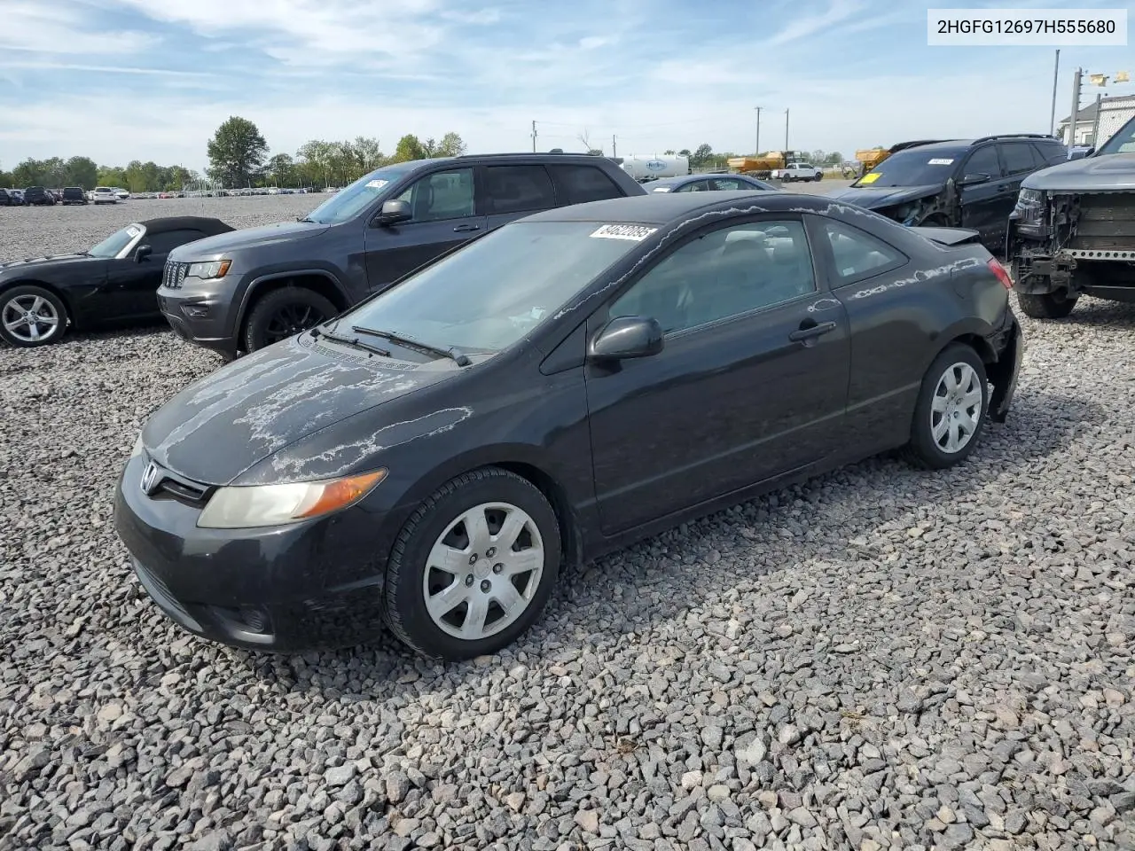 2HGFG12697H555680 2007 Honda Civic Lx