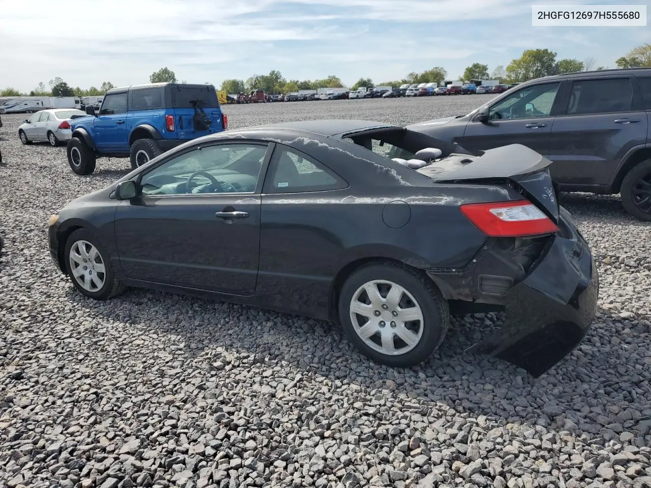 2HGFG12697H555680 2007 Honda Civic Lx