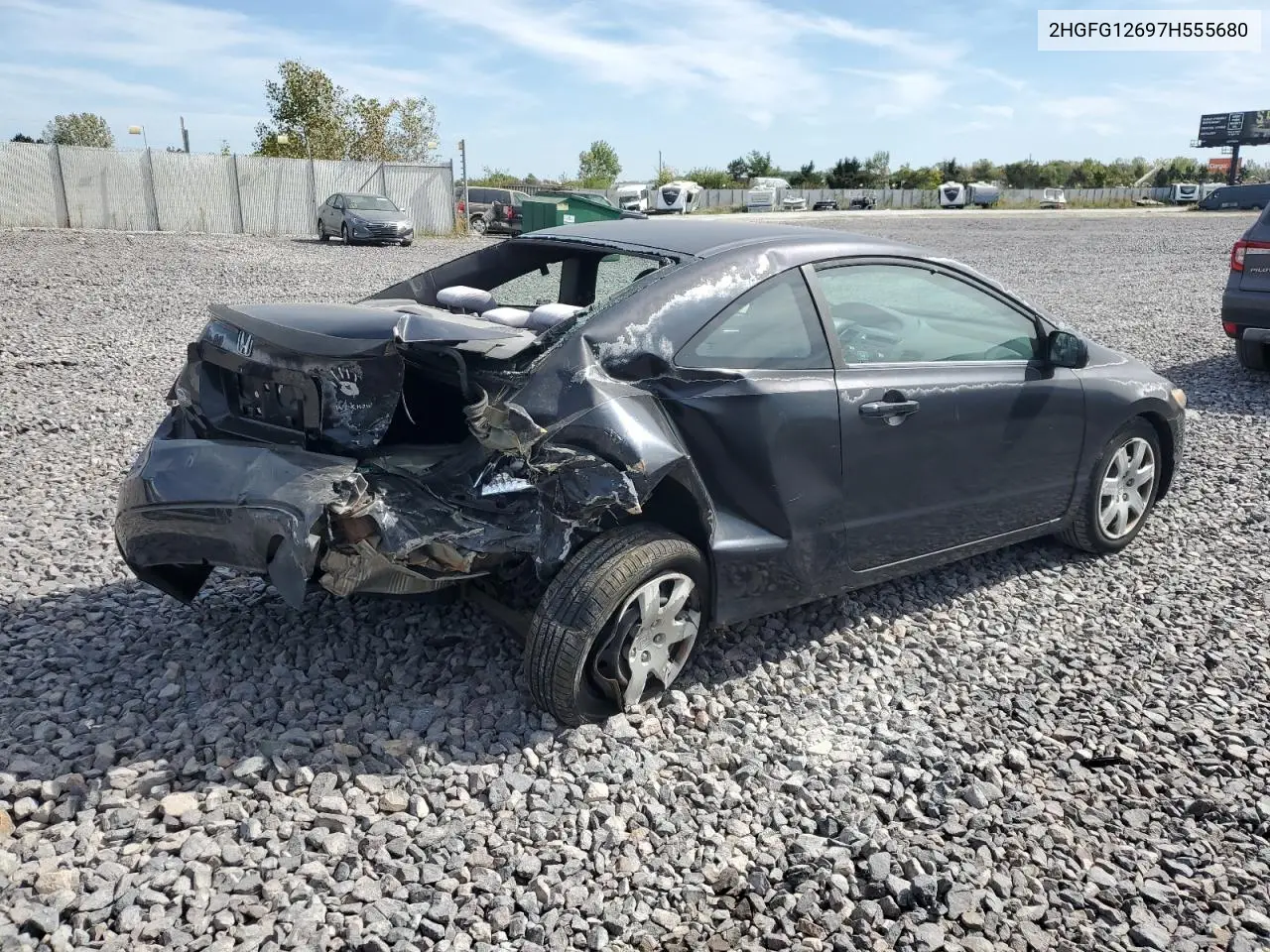 2HGFG12697H555680 2007 Honda Civic Lx
