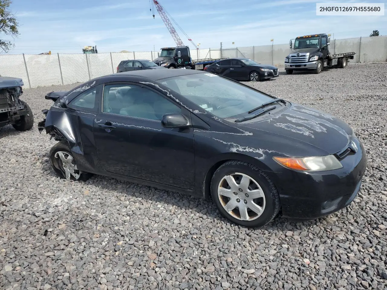 2HGFG12697H555680 2007 Honda Civic Lx