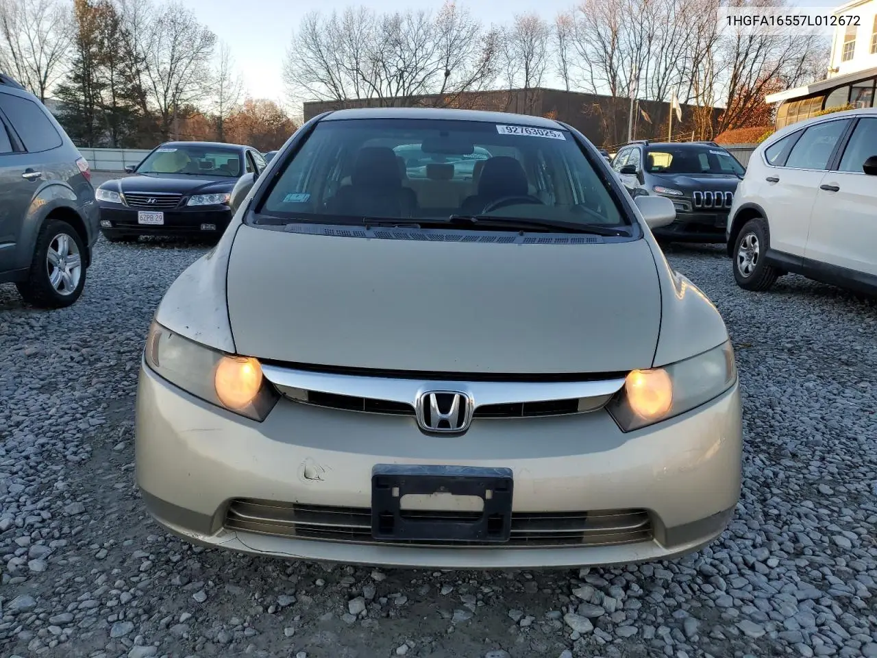 1HGFA16557L012672 2007 Honda Civic Lx
