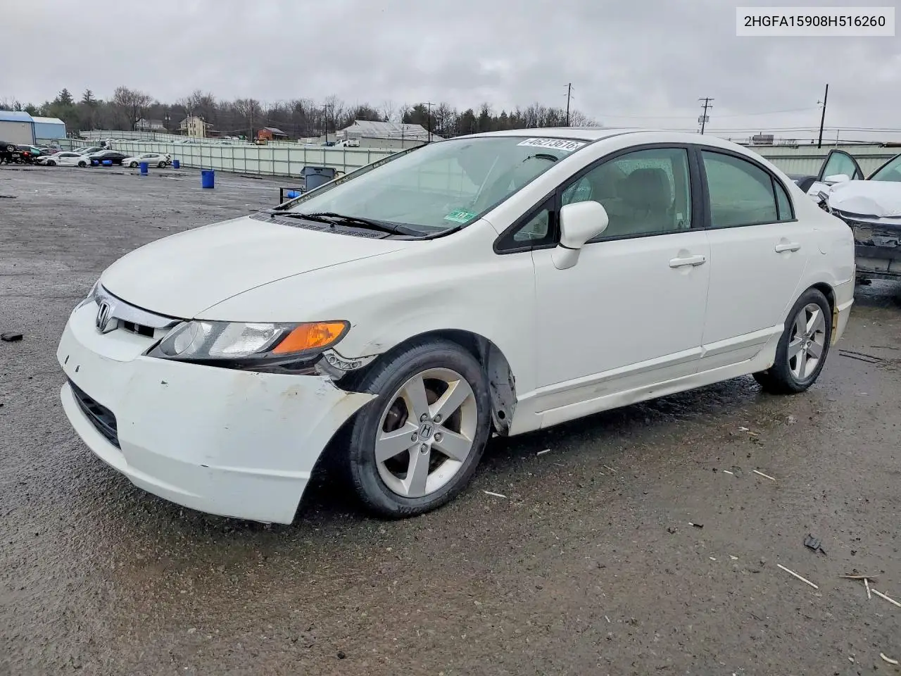 2HGFA15908H516260 2008 Honda Civic Exl