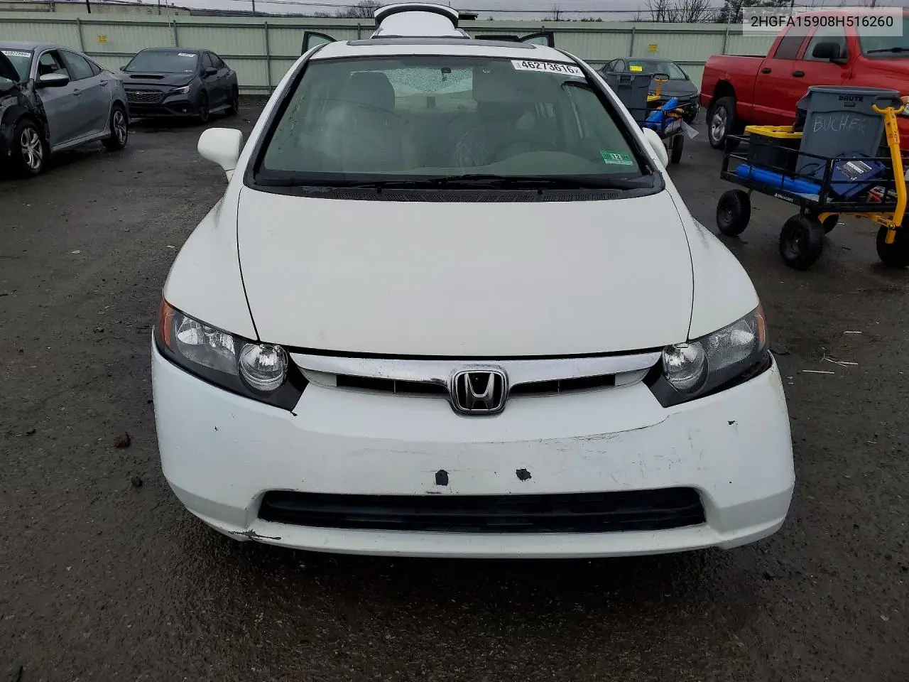 2HGFA15908H516260 2008 Honda Civic Exl