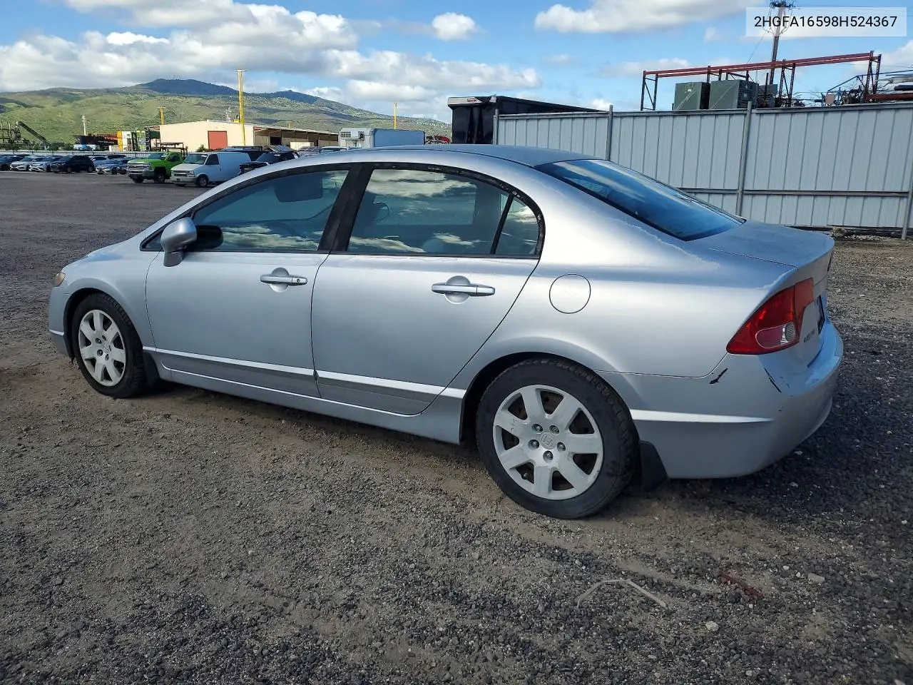 2HGFA16598H524367 2008 Honda Civic Lx