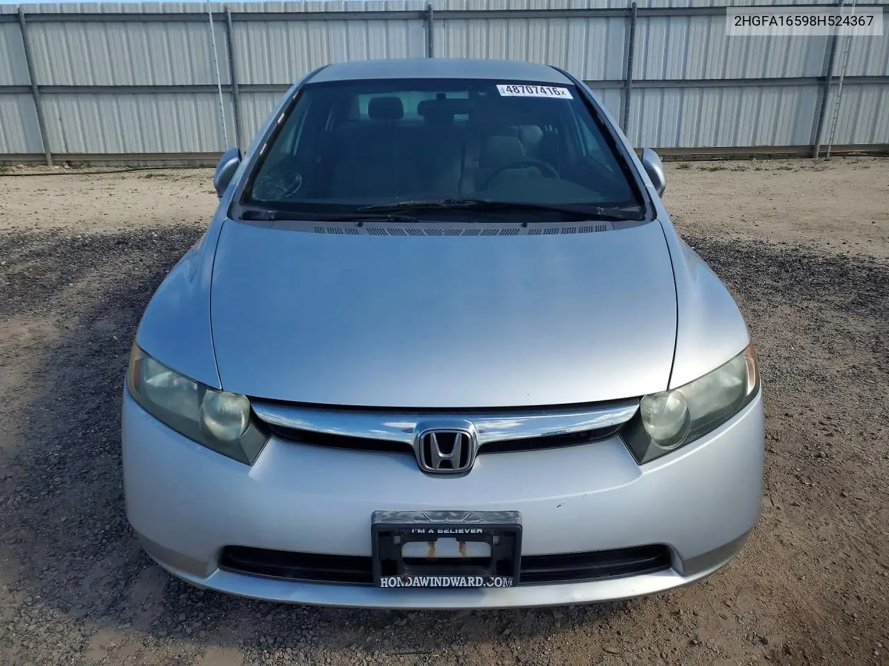 2HGFA16598H524367 2008 Honda Civic Lx