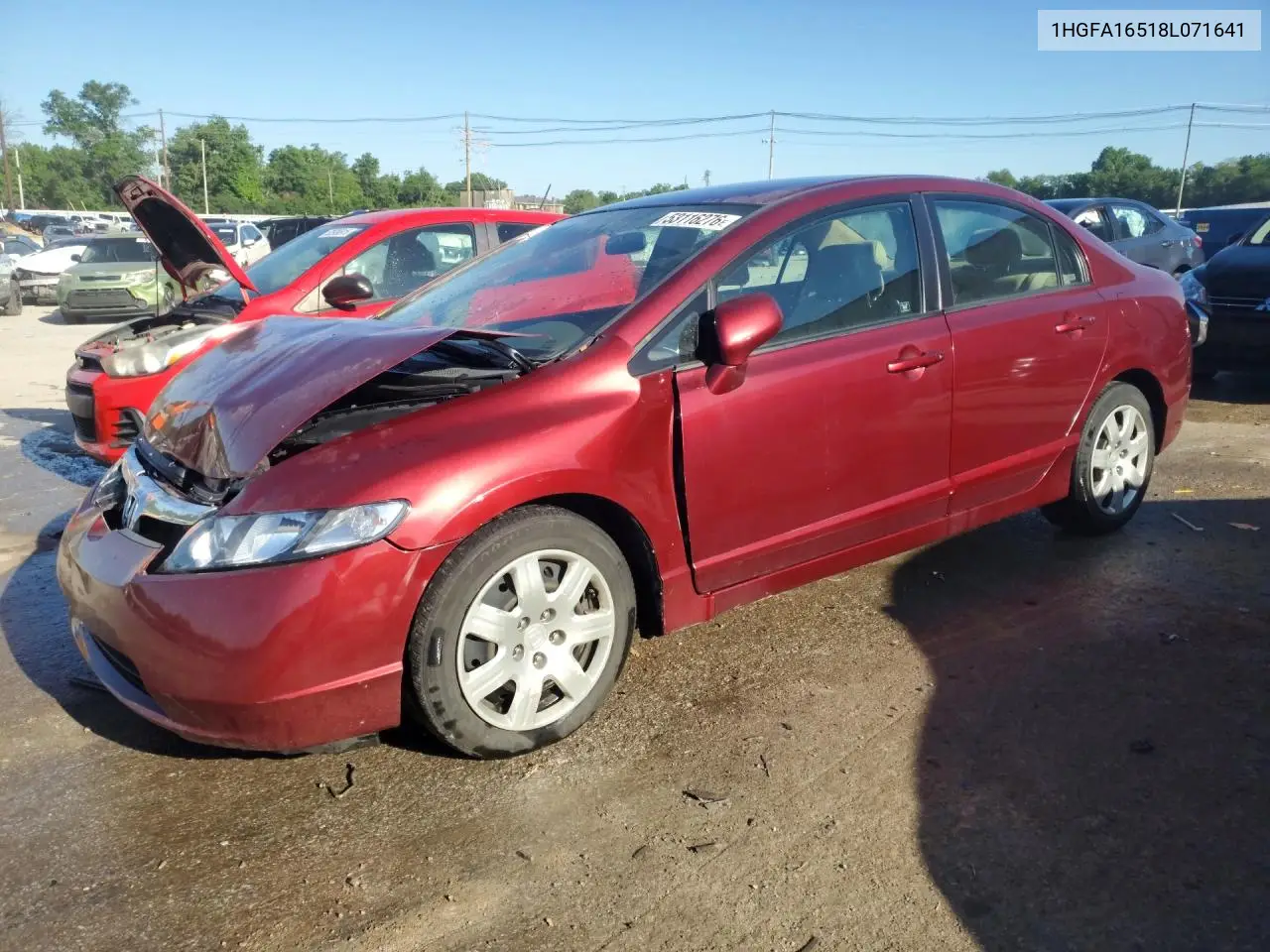 1HGFA16518L071641 2008 Honda Civic Lx