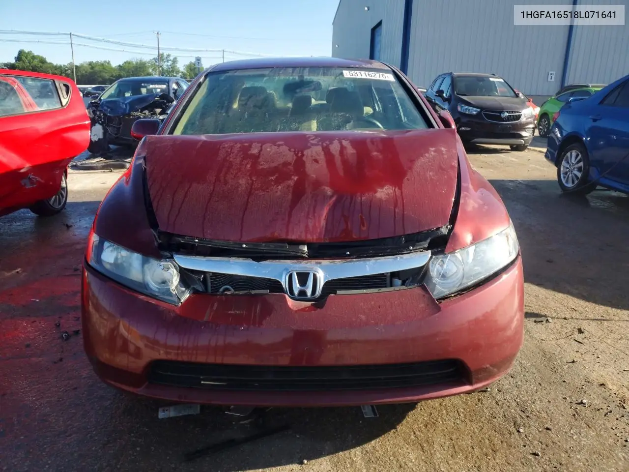 1HGFA16518L071641 2008 Honda Civic Lx