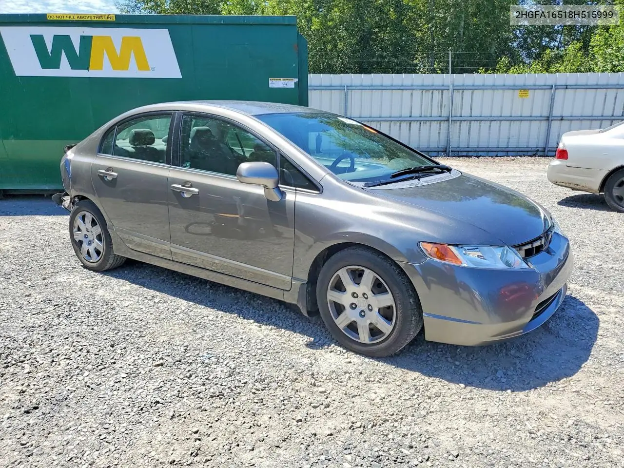 2HGFA16518H515999 2008 Honda Civic Lx