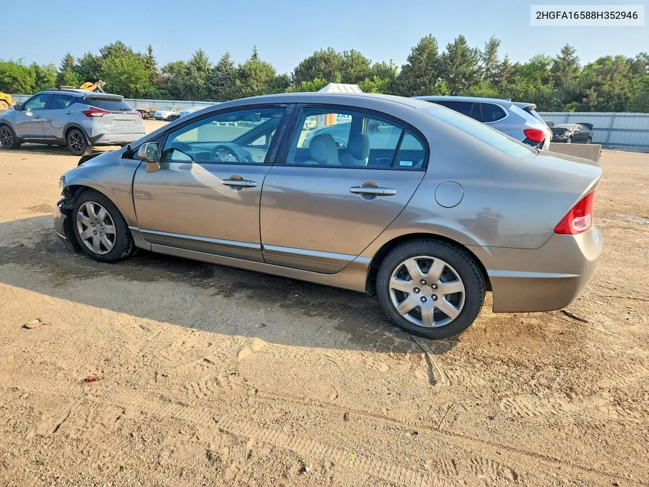 2008 Honda Civic Lx VIN: 2HGFA16588H352946 Lot: 61726856