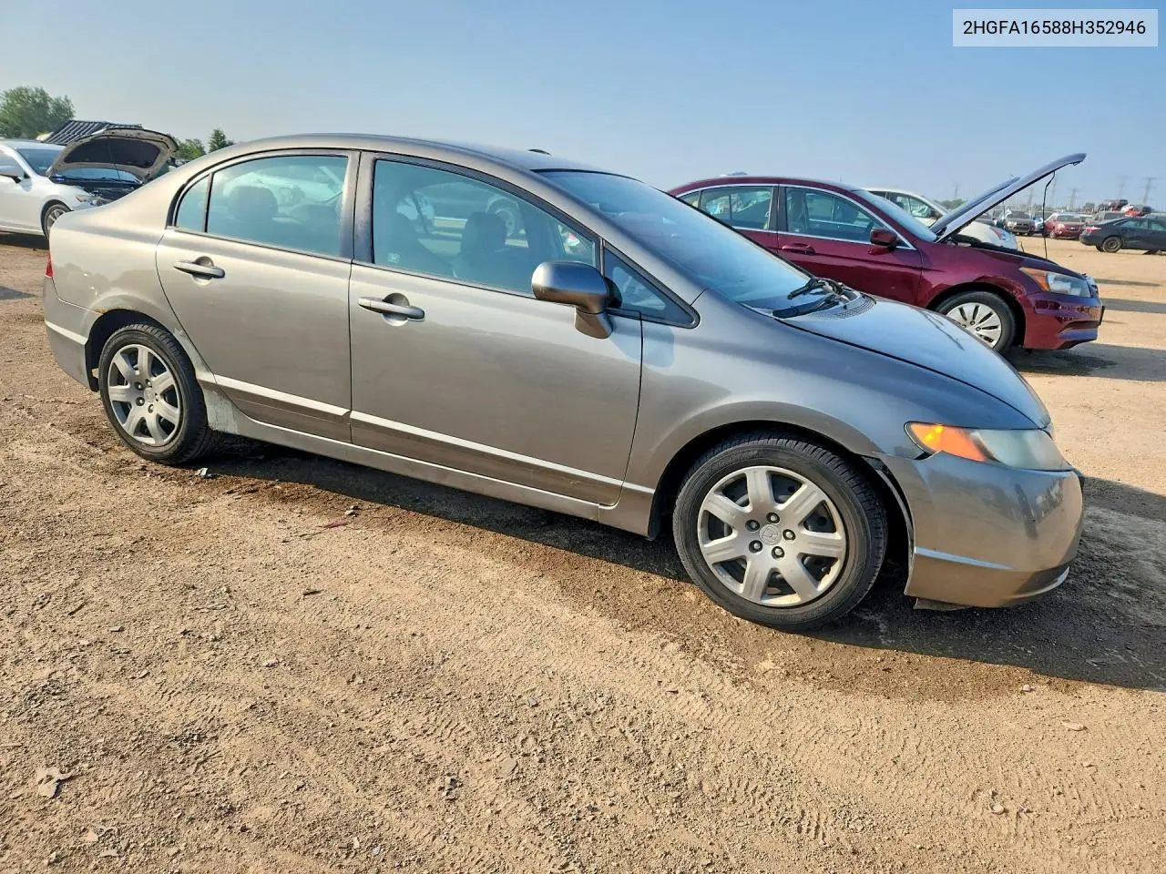 2008 Honda Civic Lx VIN: 2HGFA16588H352946 Lot: 61726856