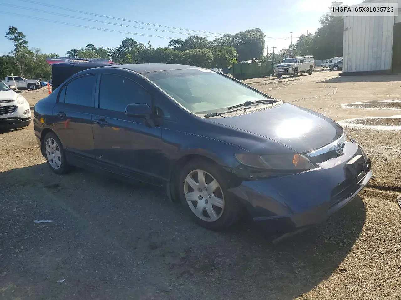 2008 Honda Civic Lx VIN: 1HGFA165X8L035723 Lot: 61767306