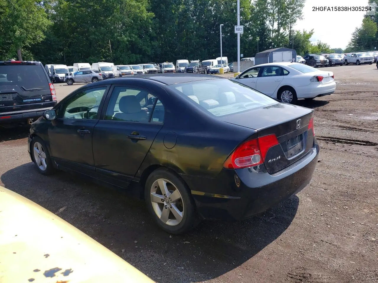 2008 Honda Civic Ex VIN: 2HGFA15838H305254 Lot: 61898846