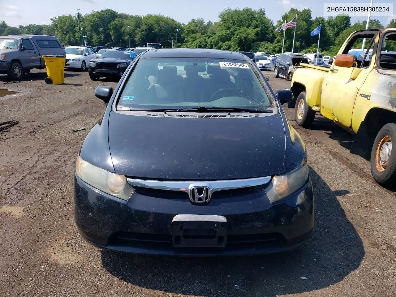 2008 Honda Civic Ex VIN: 2HGFA15838H305254 Lot: 61898846
