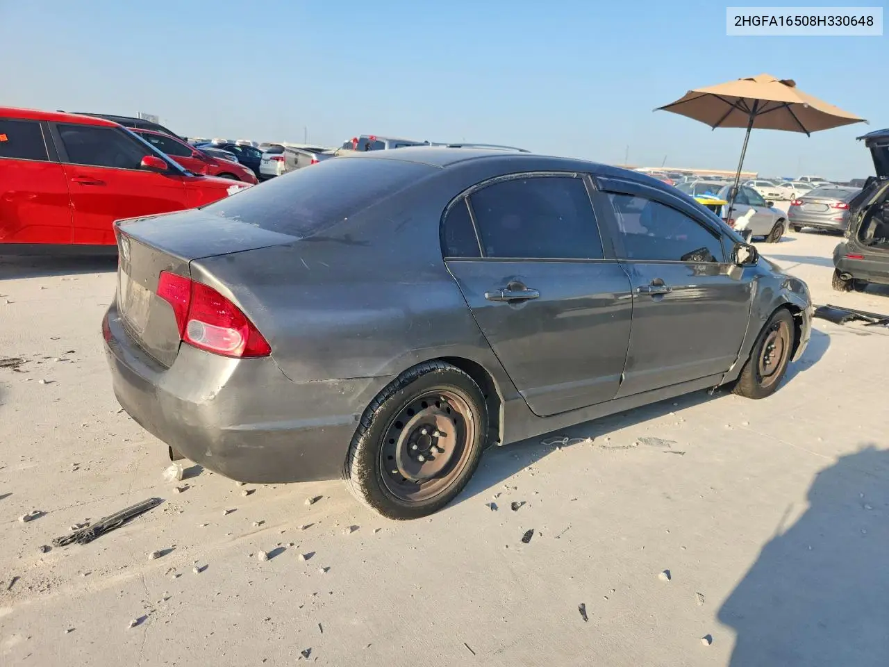 2008 Honda Civic Lx VIN: 2HGFA16508H330648 Lot: 62122586