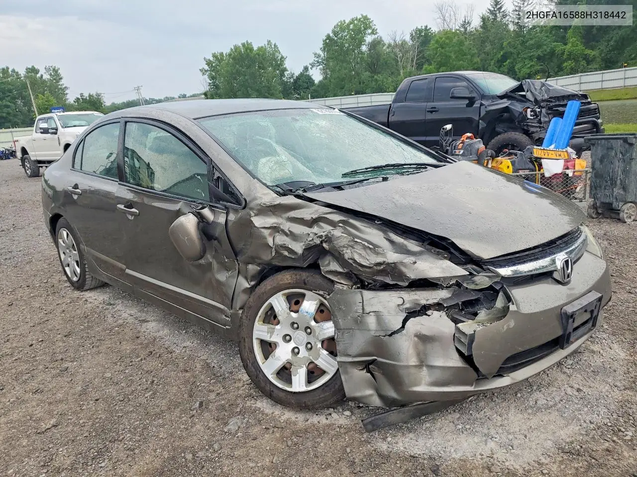 2HGFA16588H318442 2008 Honda Civic Lx