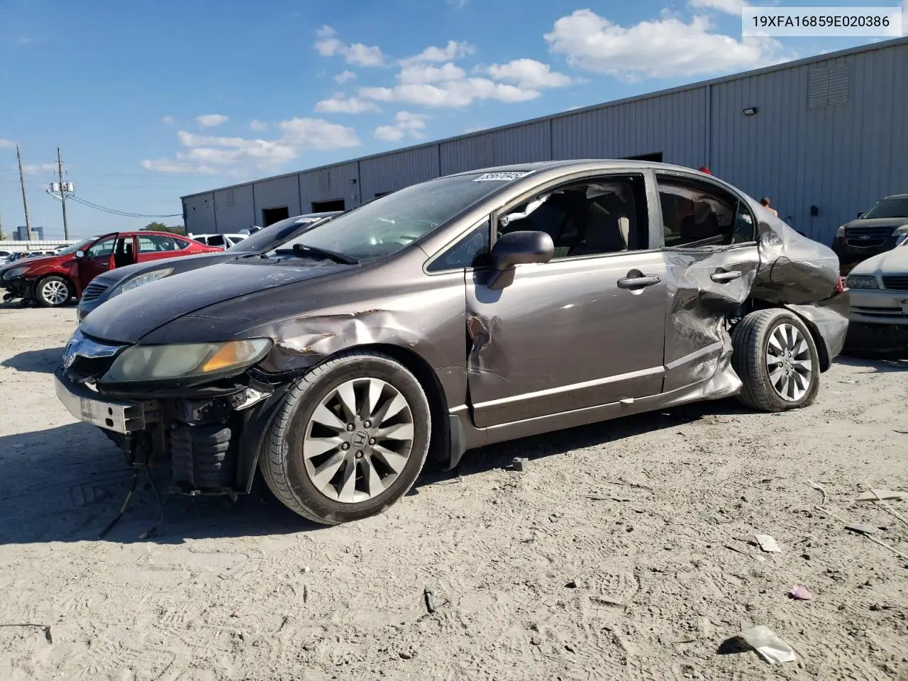 19XFA16859E020386 2009 Honda Civic Ex