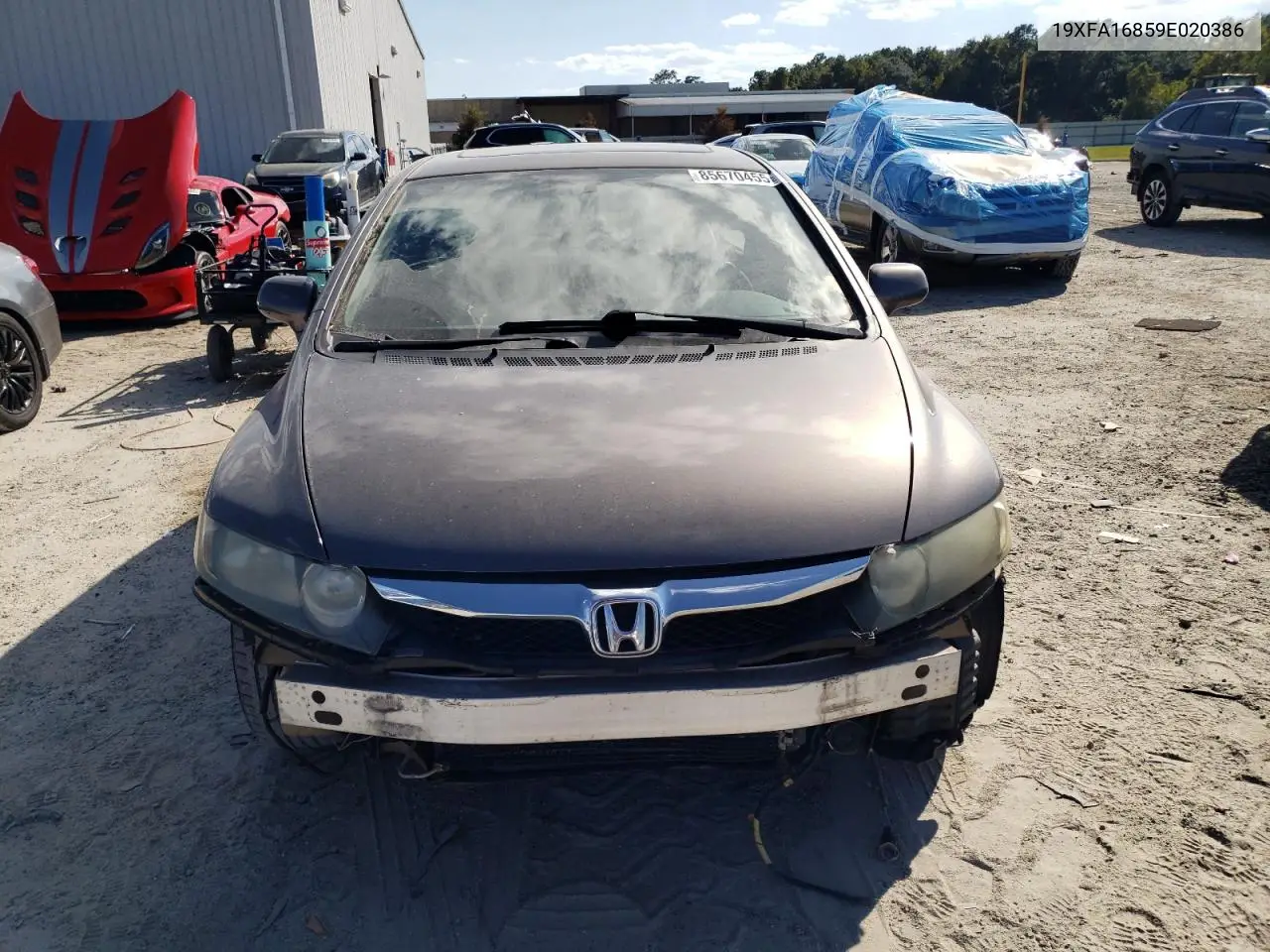 19XFA16859E020386 2009 Honda Civic Ex