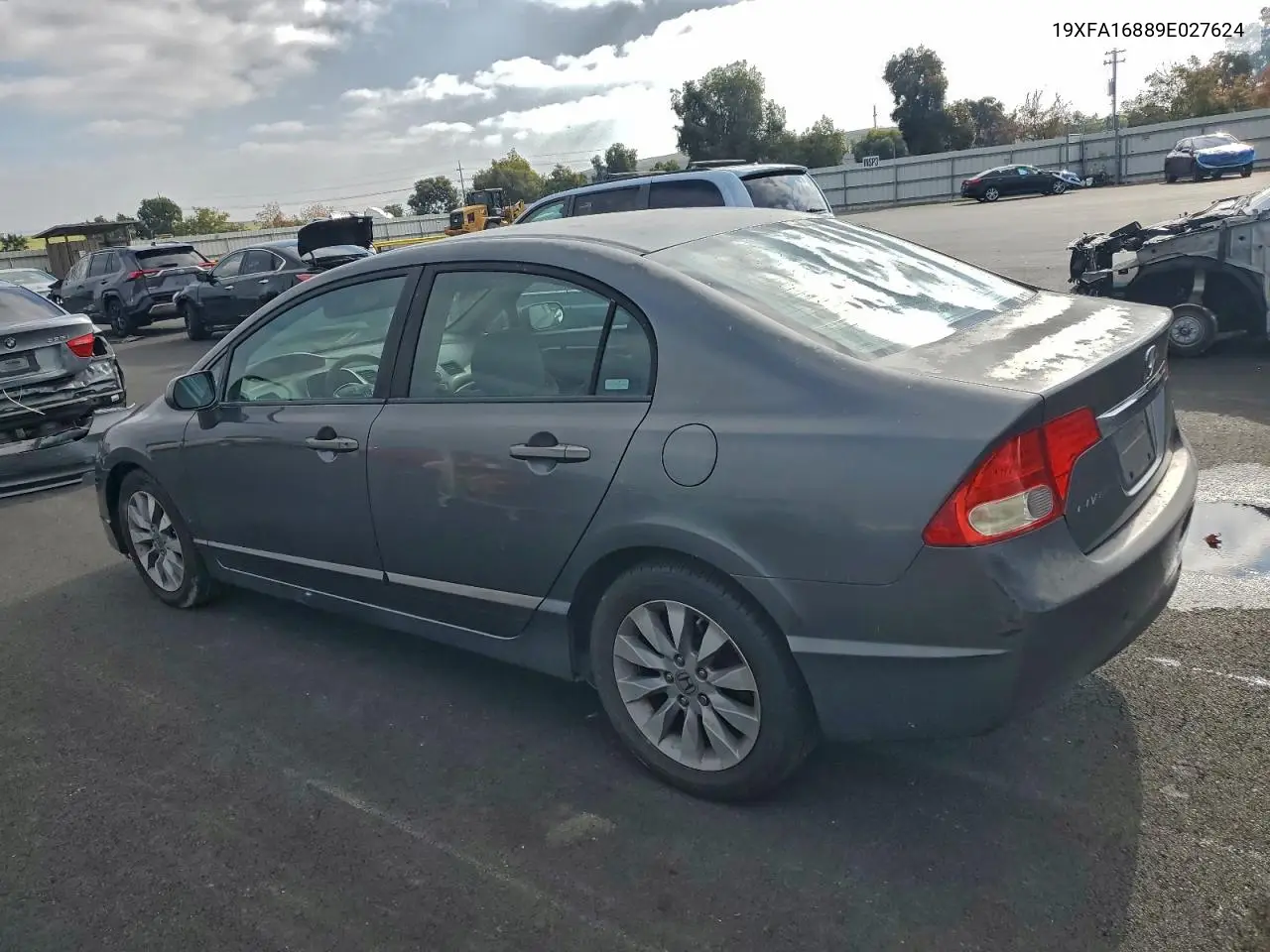 19XFA16889E027624 2009 Honda Civic Ex