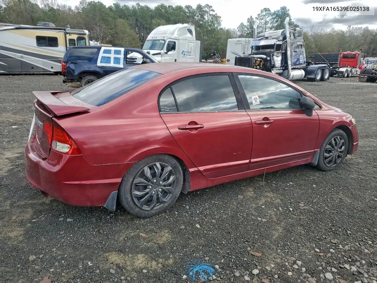 19XFA16539E025138 2009 Honda Civic Lx