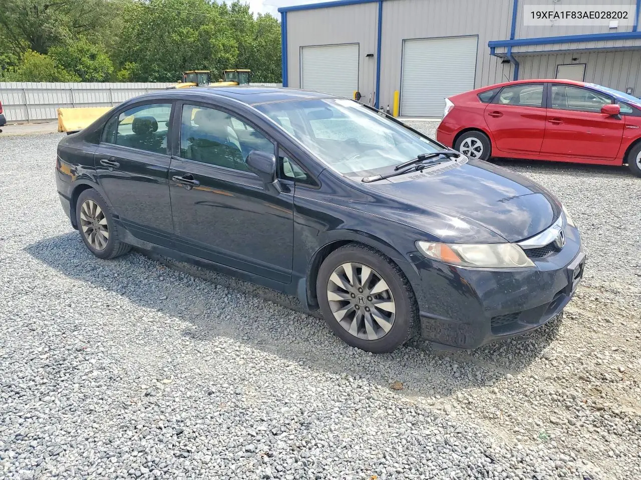 19XFA1F83AE028202 2010 Honda Civic Ex
