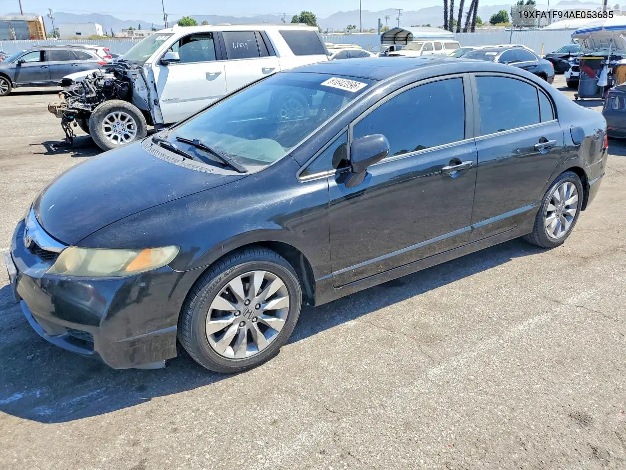 2010 Honda Civic Exl VIN: 19XFA1F94AE053635 Lot: 61642096